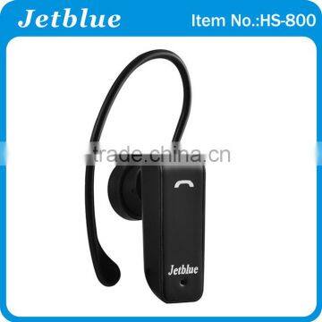 2015 hot bluetooth stereo earphone HS-800 for single ear, high quality bluetooth headset for iphone6 plus