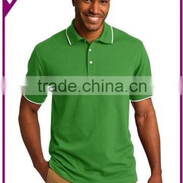 Solid color polo rugby shirt