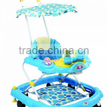 Round Baby Walker With Roof/Toy /Music