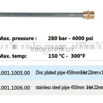 450mm zinc plated/ss extension high pressure lance
