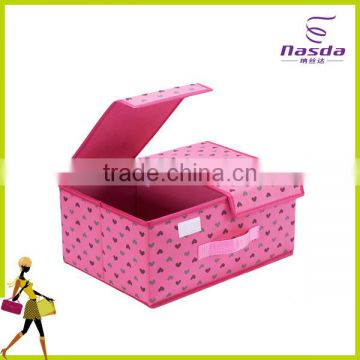 Non Woven Clothing Fabric Home Foldable Storage Box