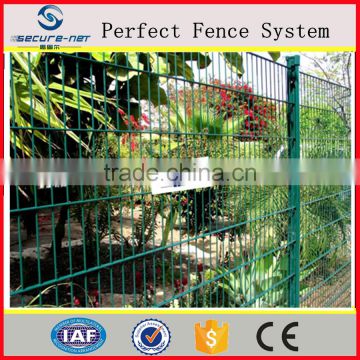 hot dipped galvanized +powder coated 868/656 welded double wire fence panel