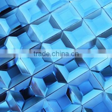 Diamond 5 surface glass mosaic 30*30mm crystal mosaic