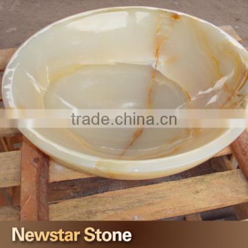 Chinese natural stone bathroom sink onyx sink