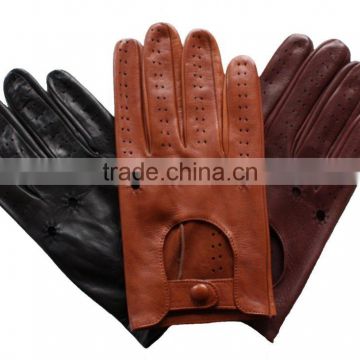 Mens Lamb skin Leather driving gloves