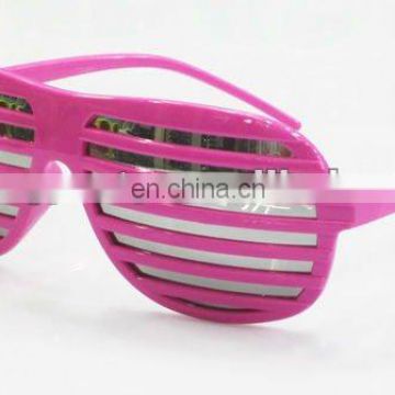 Neon pink shutter glasses