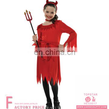 sequin devil horns, sequin devil horns with pitch fork, red devil halloween costumes Child Lil Devil Costume