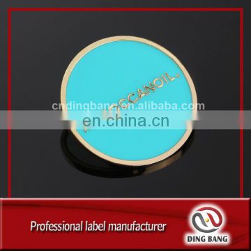 Professional OEM Factory Hard Enamel Type Gold Raised Logo Cosmetics Company Souvenir Custom Metal Mirror