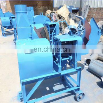Speed adjustable grain straw crushing machine  with  Conveyor belt