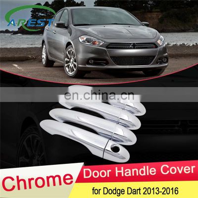 for Dodge Dart 2013 2014 2015 2016 Luxurious Chrome Door Handle Cover Exterior Trim Catch Car Set Cap Stickers Accessories ABS