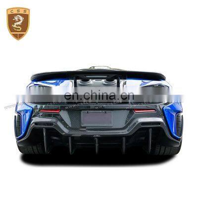 Dry Carbon Fiber OEM Style Rear Car Bumper For Mclaren 600LT Lower Rear Bumper Diffuser