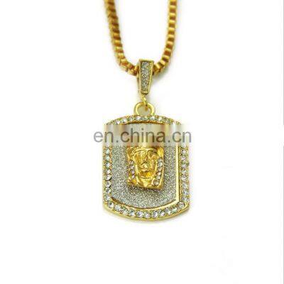 18k Gold Finish Iced Out Hip Hop CZ Miami Cuban Chain Necklace Thick Miami Cuban Link Chain Hip Hop Necklace