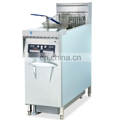Vertical 1 Tank electric Computer Fryer with Oil Filter Cart