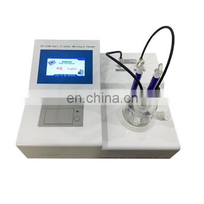 LCD English Display Automatic Controlling Karl Fischer Moisture Determination TP-2100