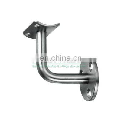 Welded Mirror Or Satin Finish 304 316 Stainless Steel Stair Wall Mount Handrail Bracket