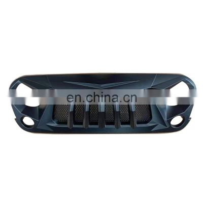 J380 Grill High Quality Front Grill Modified Carbon Fiber Auto Accessories Black ABS Grill For Jeep W rangler JK 07-17