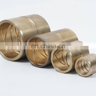 Agriculture Bronze Bushing CuZn25Al5Mn4Fe3 Copper Alloy CNC Machining Low Weight With Different Oil Grooves To Choose.