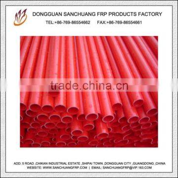 Red Fiberglass Hollow Round Tube