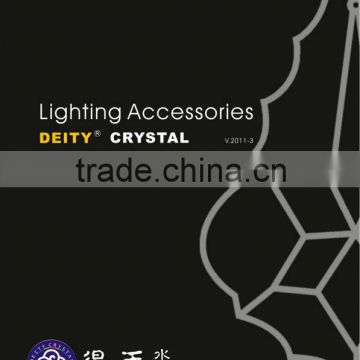 Chinese K9 crystal parts for lighting and decoration
