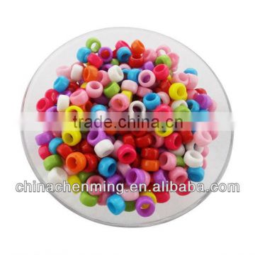 wholesale cheap loose colorful acrylic pony beads