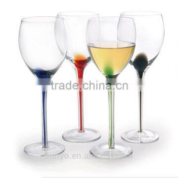 Hand Craft Colored Line Decoration Splash All Purpose Wine Glass