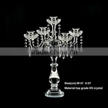 silver candelabra crystal table centerpieces