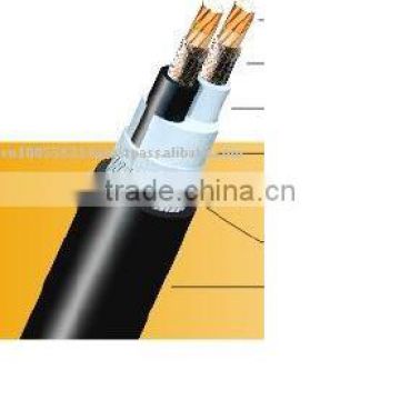 KYJYP copper core XLPE insulated PE braid shield electric cable