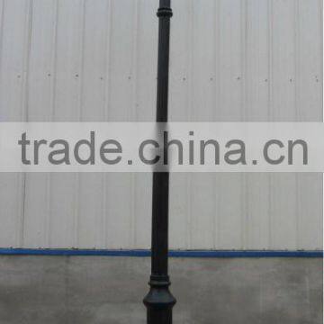 cast iron double-arm street lamp pole