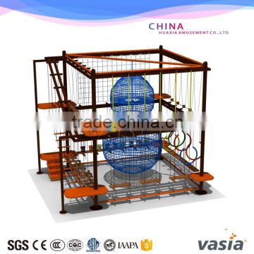 Indoor obstcle rope coures with climbing wall trampoline park                        
                                                                                Supplier's Choice