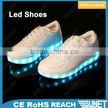 2016 New Style Colorful Running Sport led luminous shoes