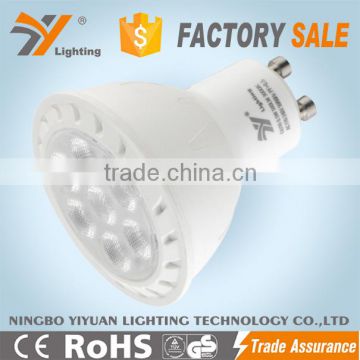 Dimmable led spotlight lamp GU10AP-7*1W 6.5W 560LM CE-LVD/EMC, RoHS, TUV-GS Approved Aluminium Plastic