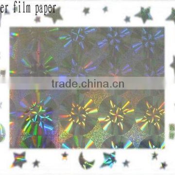 Laser film paper for adhesive lable packaging
