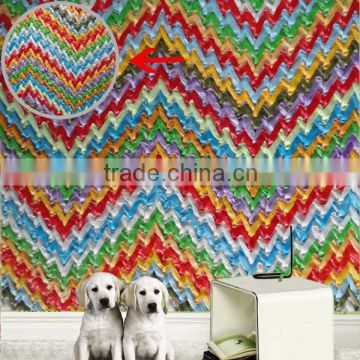 2015 Home Interior Natural Eco-friendly Flame-retardant Crochet Wallpaper