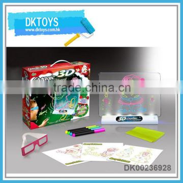 Magical educational toys christmas 3D drawing board for kids