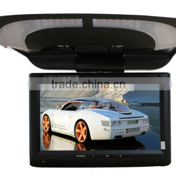 Factory price 9 inch car roof mount lcd monitor with tv