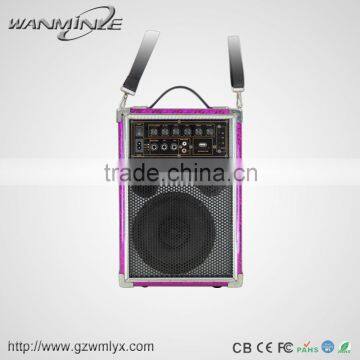 New Portable Sound Equipment High Quality Wooden Strap Speaker With USB Powerful Amplifier