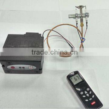 thermostat temperature remote control gas valve ignition LPG NG battery system for fireplace heater fire pit