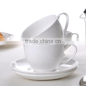 Haonai new style high quality hot sale porcleain tea cup and saucer sets