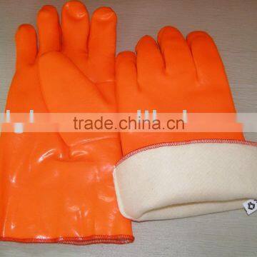 working glove,30cm,foam line, red binding,smooth finish