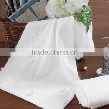 100% cotton white soft hotel towel set