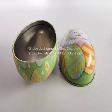 Easter Goose Eggs Shapes Flat Cookie Tin Candy Chocolate & Cake Surface Debossing