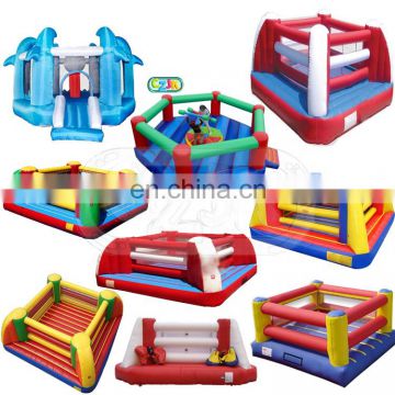 cheap kid game rental arena inflatable battle zone wrestling boxing ring for sale