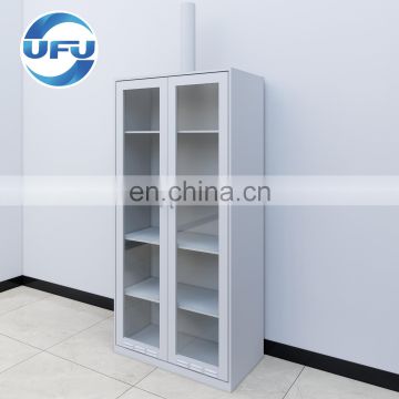 Lab Chemical Resistant Furniture Utensil Storage Cabinet  With Glass Door