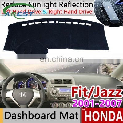 for Honda Fit Jazz 2001~2007 Anti-Slip Mat Dashboard Cover Pad Sunshade Dashmat Protect Carpet Accessories GD1 GD3 GD5 2005 2006