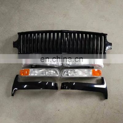 Body Kit Parts For Chevrolet Chevy Silverado Suburban Tahoe  1999 Front Headlight / Badgeless Grille
