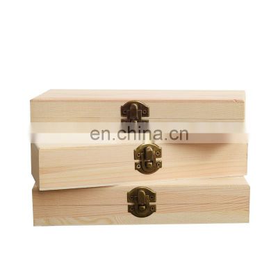 Wooden flip pencil case solid wood multifunctional stationery box customized wooden pine jewelry packing box