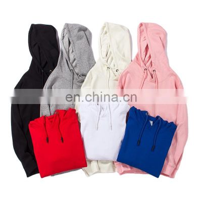 Wholesale custom men's 100% cotton plus size casual sports sweater flannel long-sleeved hooded sweater custom hoodie