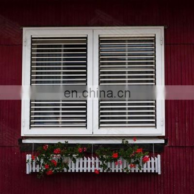 Superior aluminum double glazed shutters window-blinds
