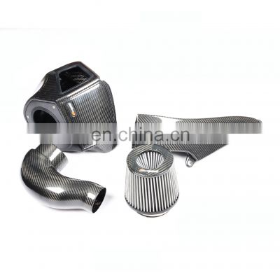 Perfect fitment, aerodynamic Dedicated Fixed Position Dry Carbon Fiber Cold Air Intake For AUDI A6,A7 C8 3.0T