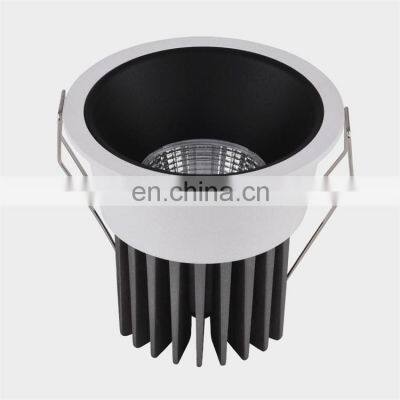 Modern Style Ceiling LED Downlight 15W Cob Recessed Mounted Down Light For Hotel And Mall